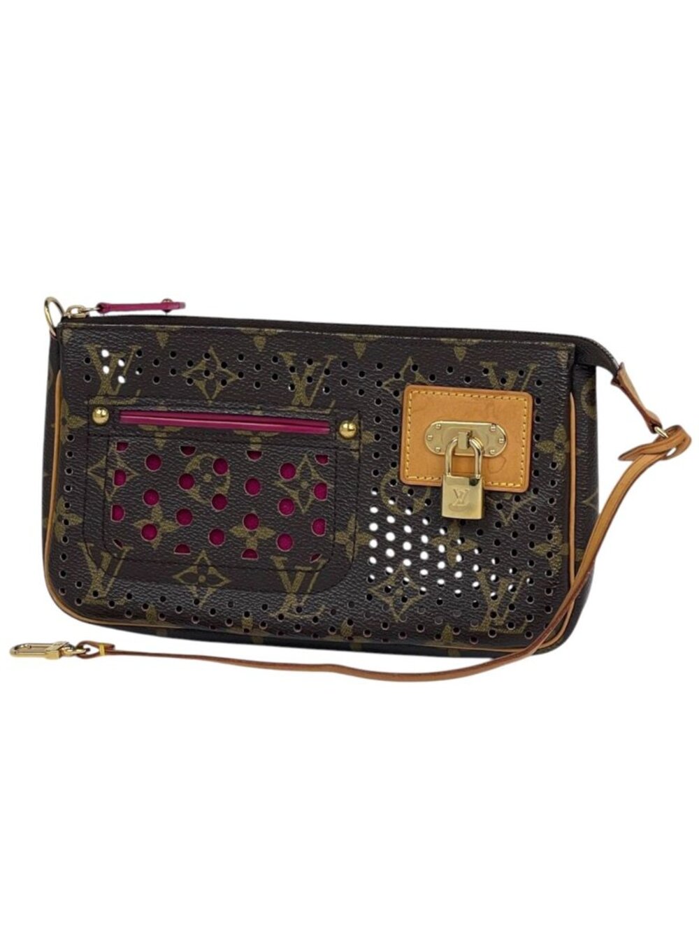 Louis Vuitton Pochette Accessoires Pouch Handbag Perforated Monogram Perfo